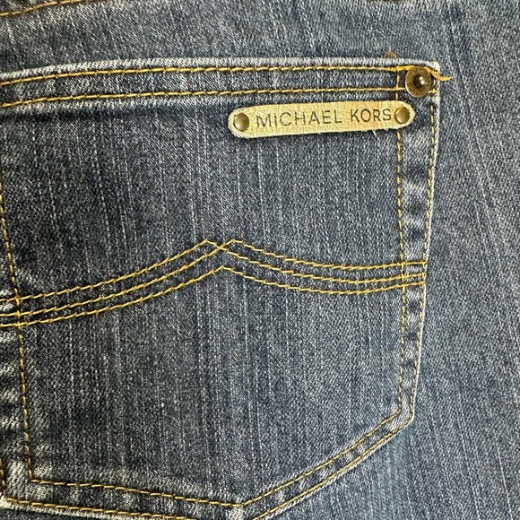 Michael Kors Y2K Wide Leg Jeans Women’s 12 Blue Denim Cotton Blend - Picture 6 of 12